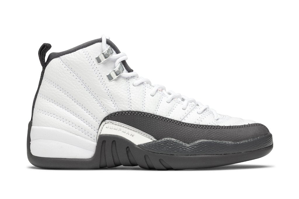 Air Jordan 12 Retro (GS) - White/Gym Red/Dark Grey