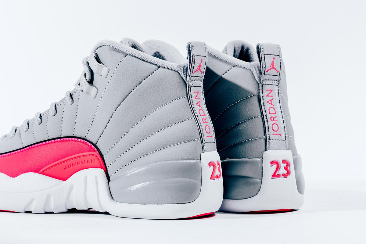 Air Jordan 12 Retro (GS) - Wolf Grey/Racer Pink/Black