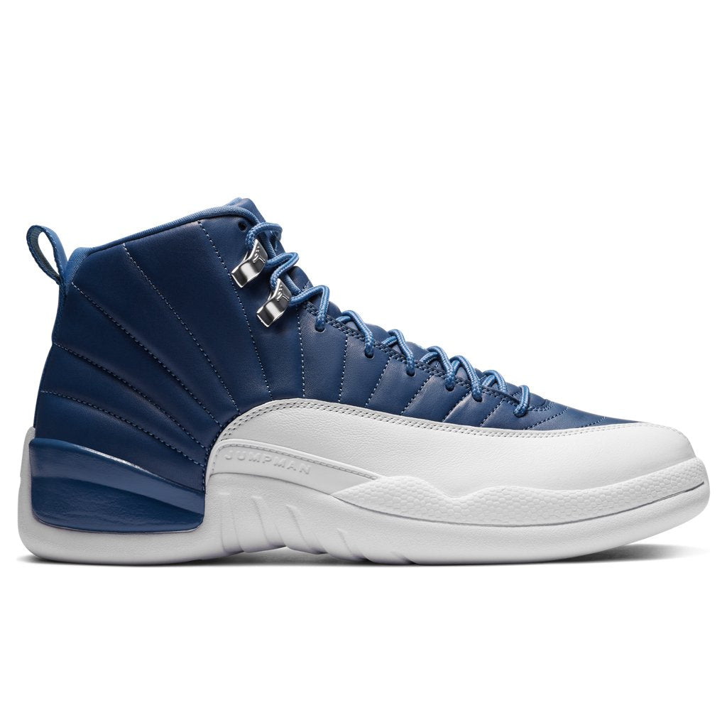 Air Jordan 12 Retro "Indigo" - Stone Blue/Legend Blue