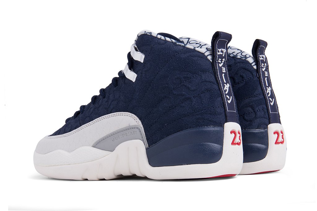 Air 12 Retro Premium (GS) - College Navy/University Red/Sail