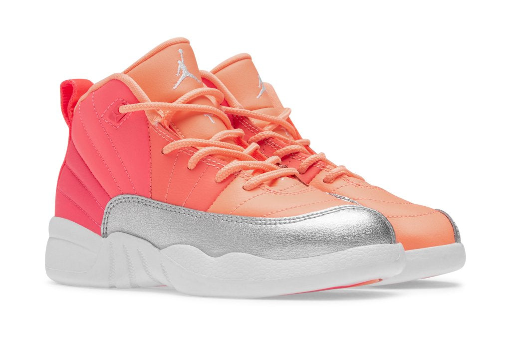 Air Jordan 12 Retro (PS) - Racer Pink/White/Hot Punch/Bright Mango