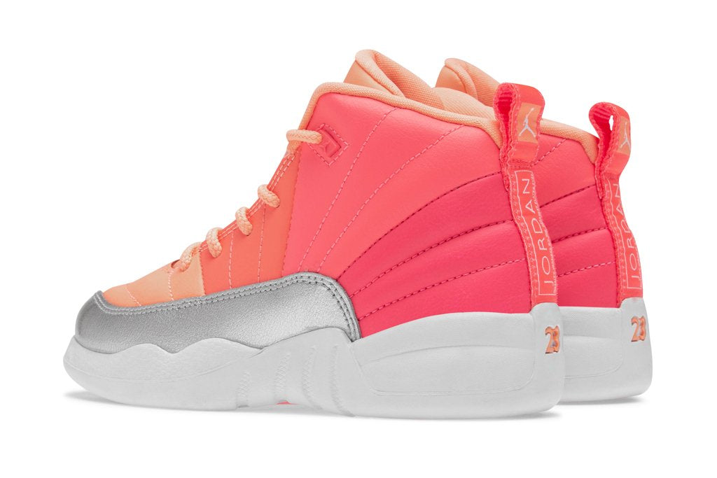 Air Jordan 12 Retro (PS) - Racer Pink/White/Hot Punch/Bright Mango