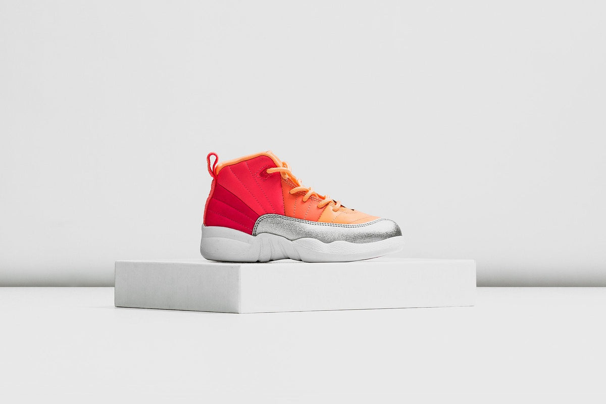 Air Jordan 12 Retro (PS) - Racer Pink/White/Hot Punch/Bright Mango