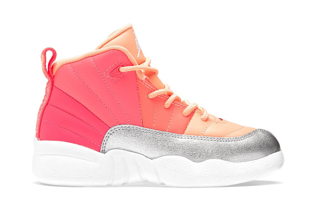 Air Jordan 12 Retro (PS) - Racer Pink/White/Hot Punch/Bright Mango