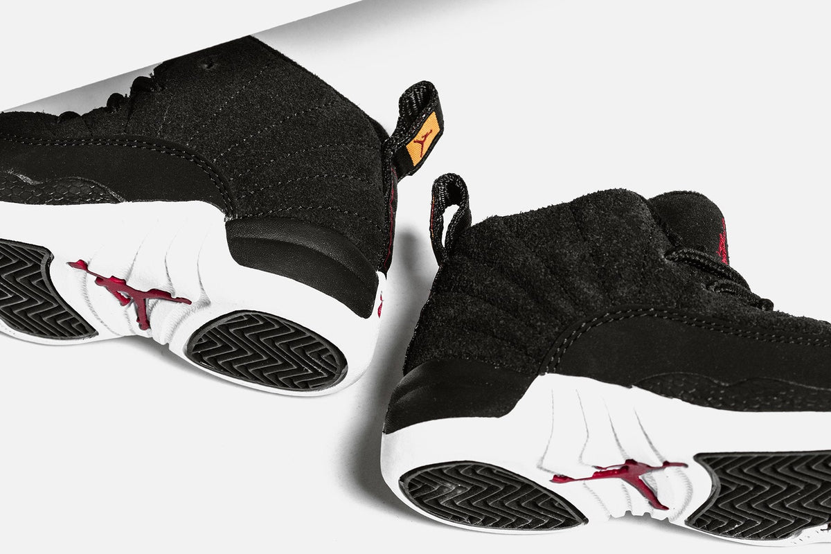 Air Jordan 12 Retro (TD) - Black/Taxi
