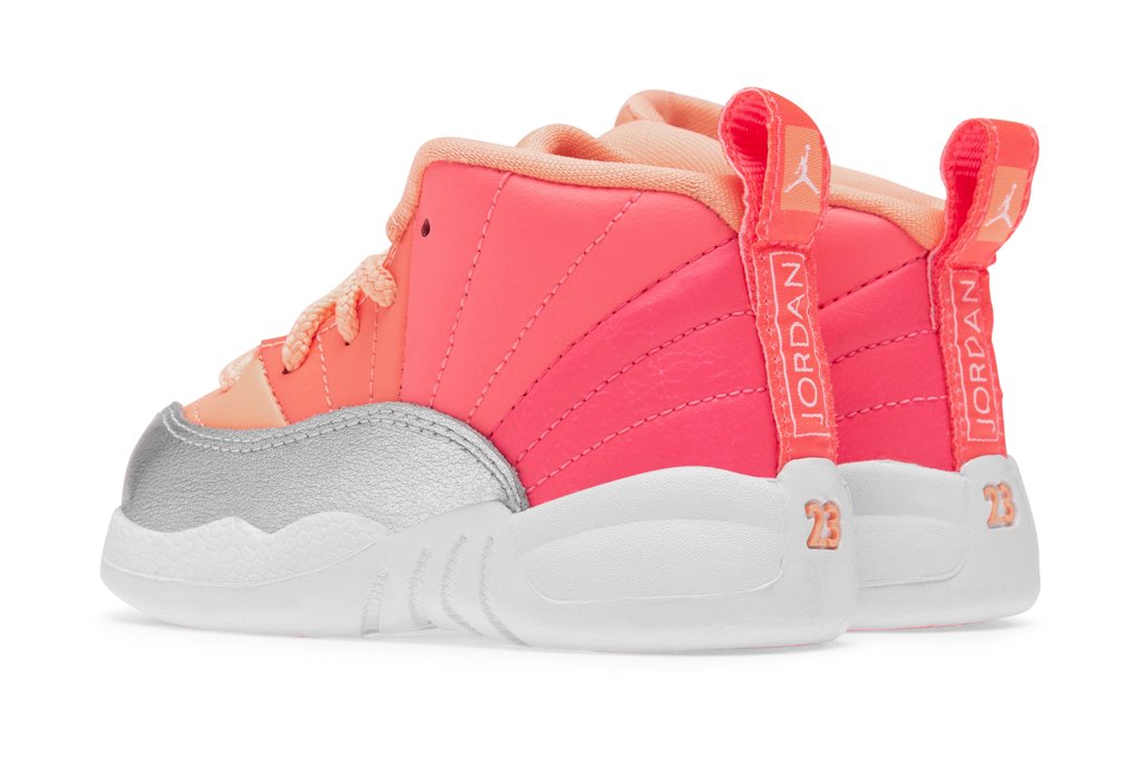 Air Jordan 12 Retro (TD) - Racer Pink/White/Hot Punch/Bright Mango