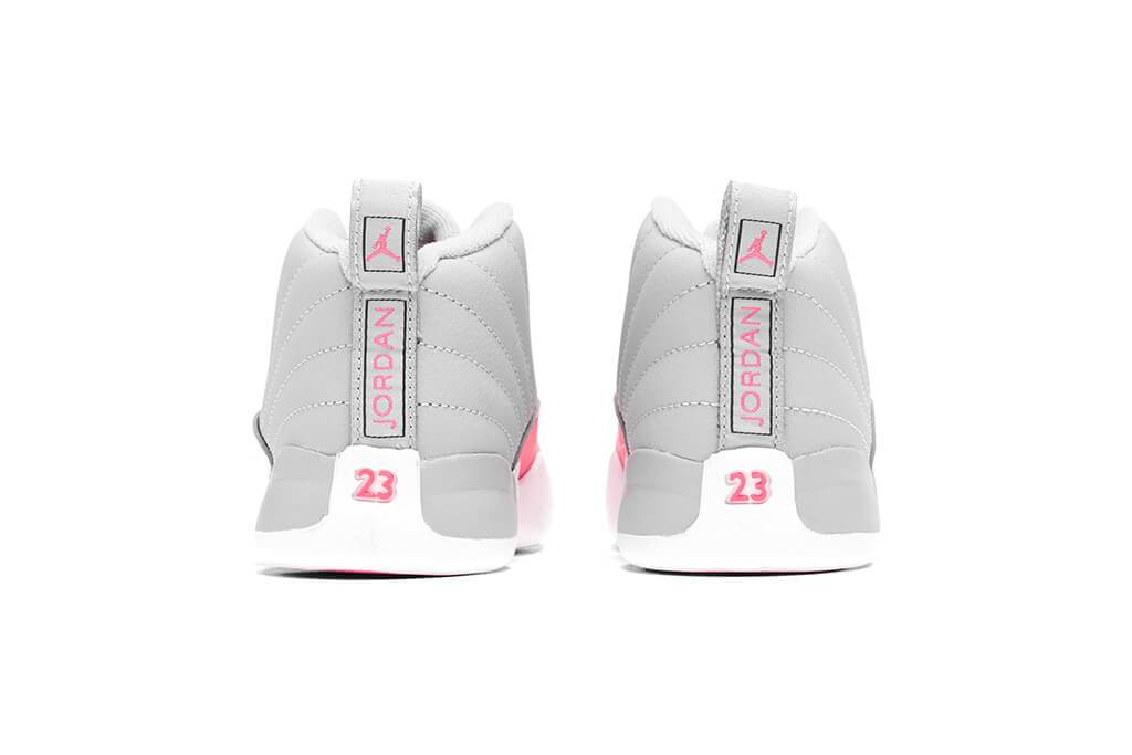 Air Jordan 12 Retro (TD) - Wolf Grey/Racer Pink/Black