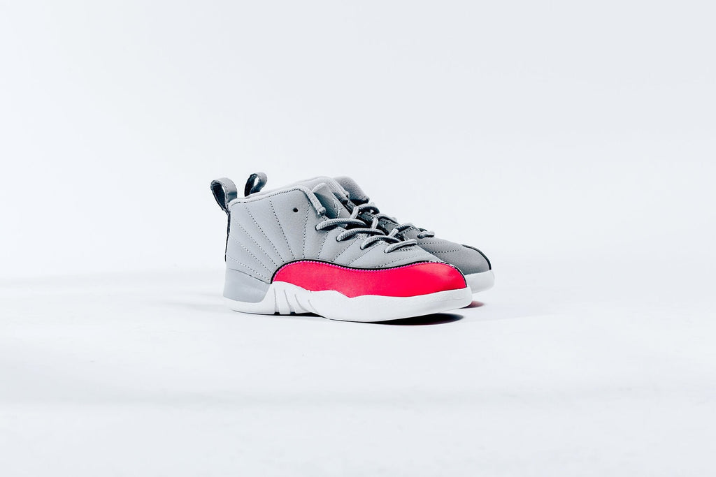 Air Jordan 12 Retro (TD) - Wolf Grey/Racer Pink/Black