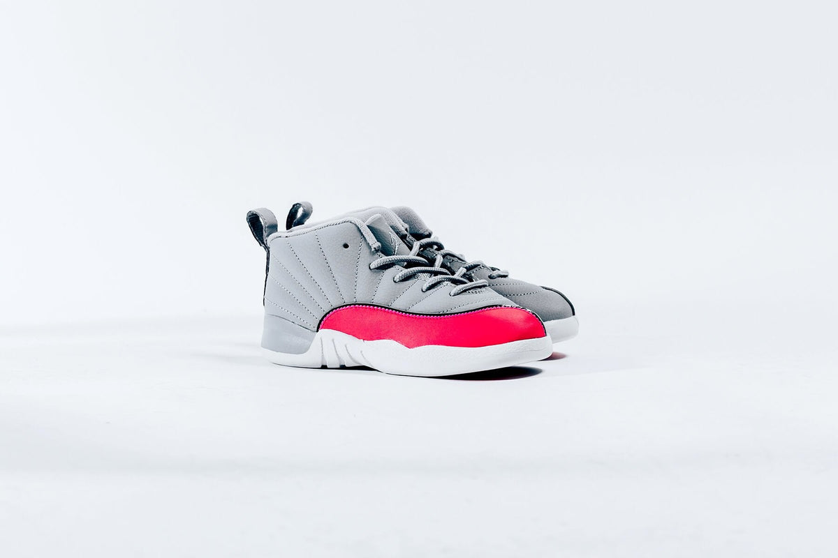 Air Jordan 12 Retro (TD) - Wolf Grey/Racer Pink/Black