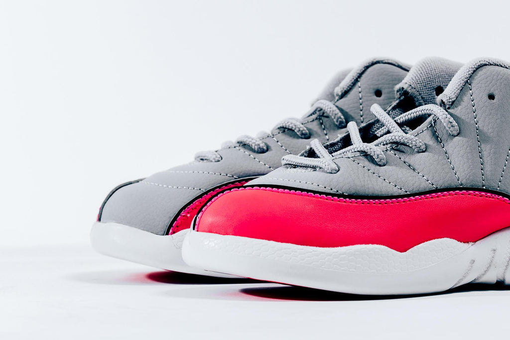 Air Jordan 12 Retro (TD) - Wolf Grey/Racer Pink/Black