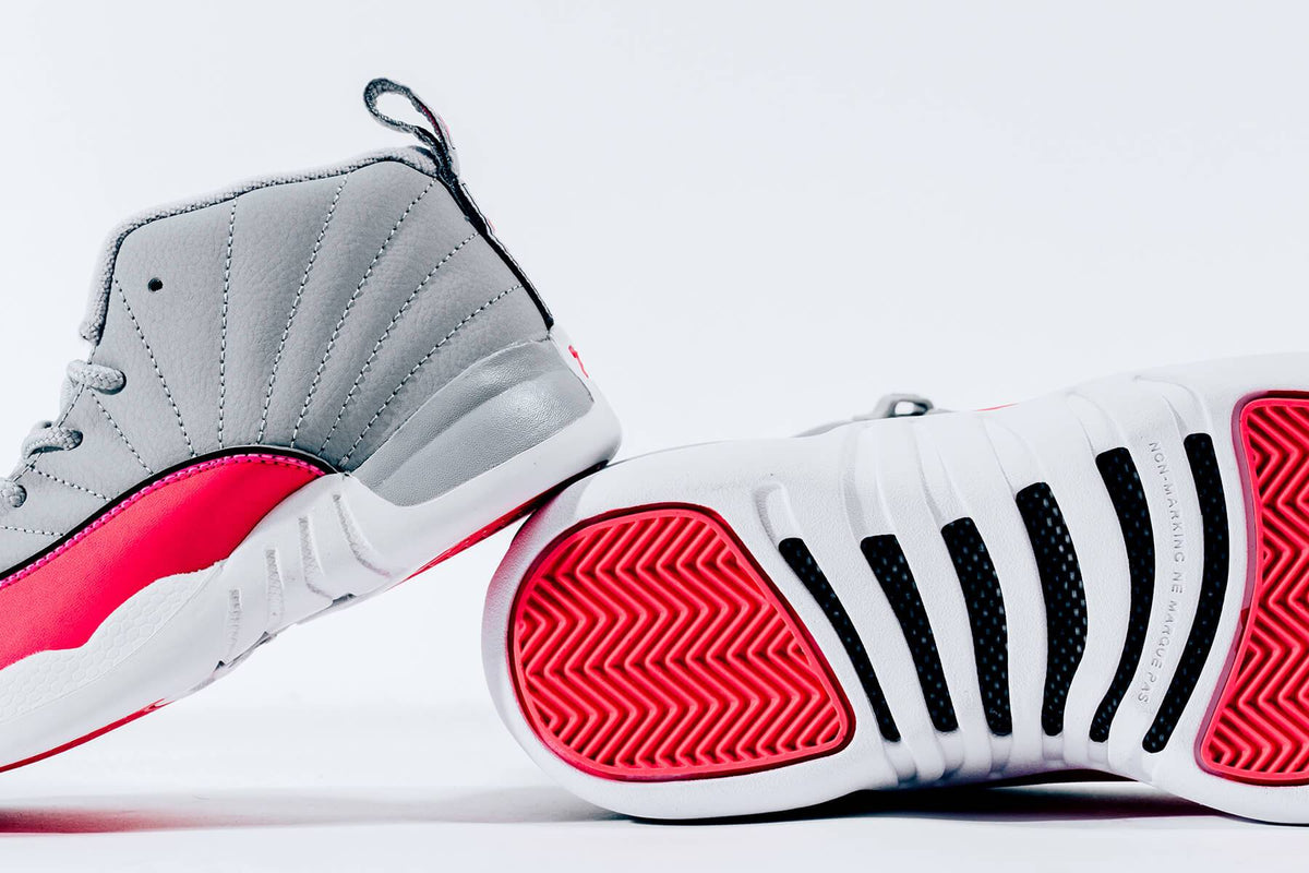 Air Jordan 12 Retro (TD) - Wolf Grey/Racer Pink/Black