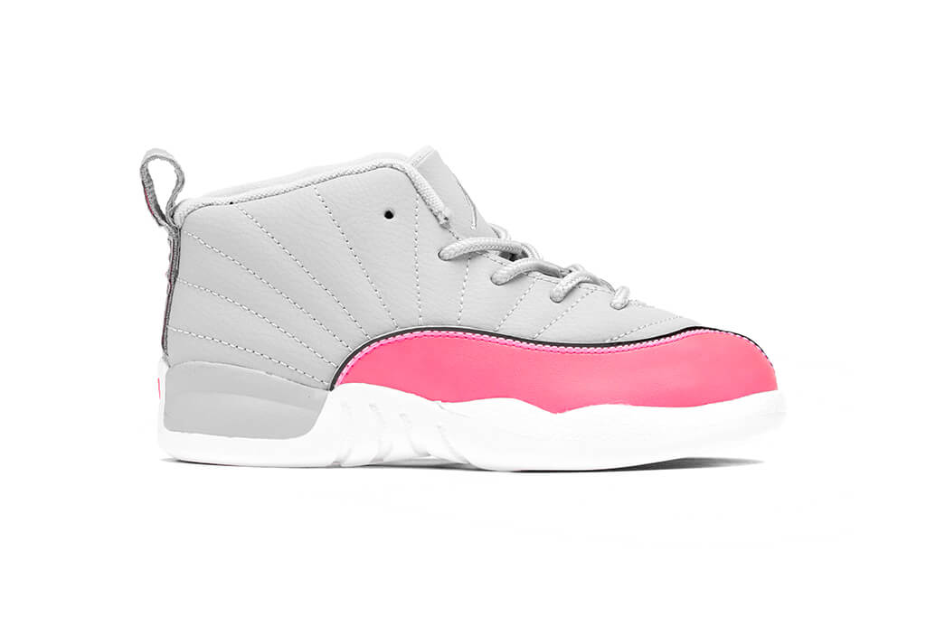 Air Jordan 12 Retro (TD) - Wolf Grey/Racer Pink/Black