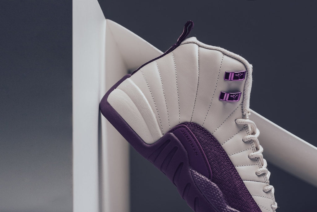 Air Jordan 12 Retro Youth - Desert Sand/Pro Purple