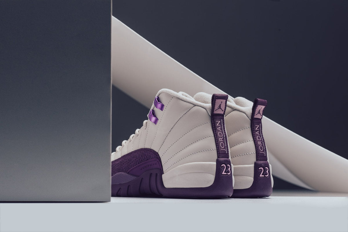 Air Jordan 12 Retro Youth - Desert Sand/Pro Purple