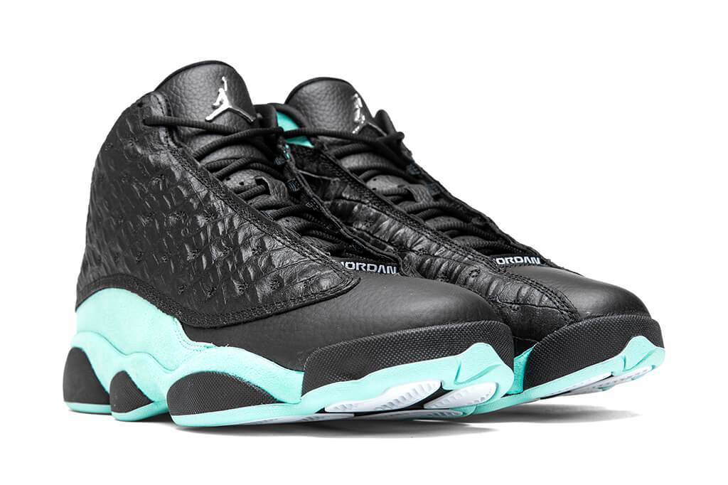Air Jordan 13 Retro - Black/Metallic Silver/Island Green
