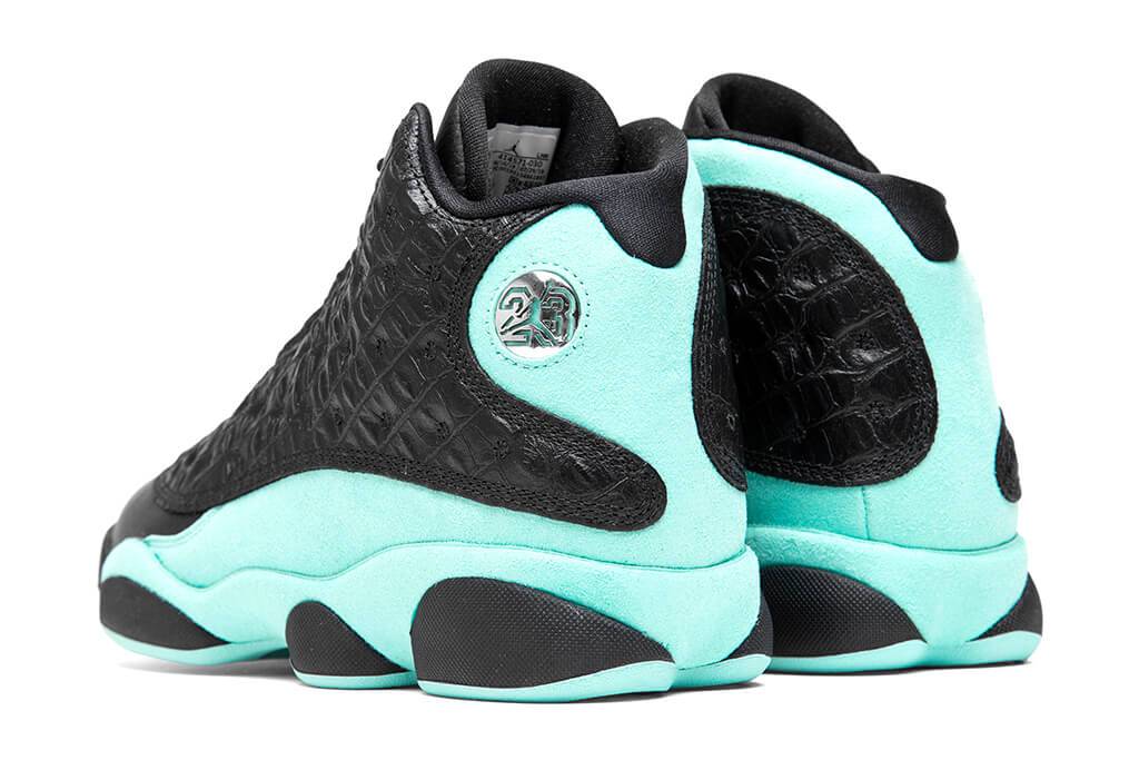 Air Jordan 13 Retro - Black/Metallic Silver/Island Green