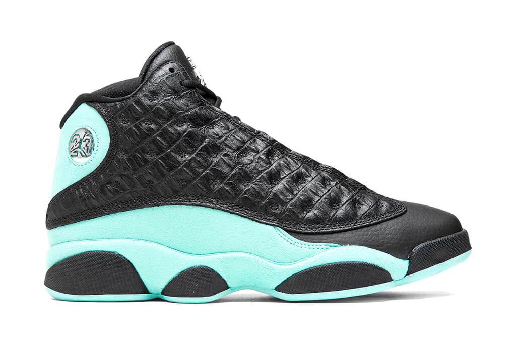 Air Jordan 13 Retro - Black/Metallic Silver/Island Green