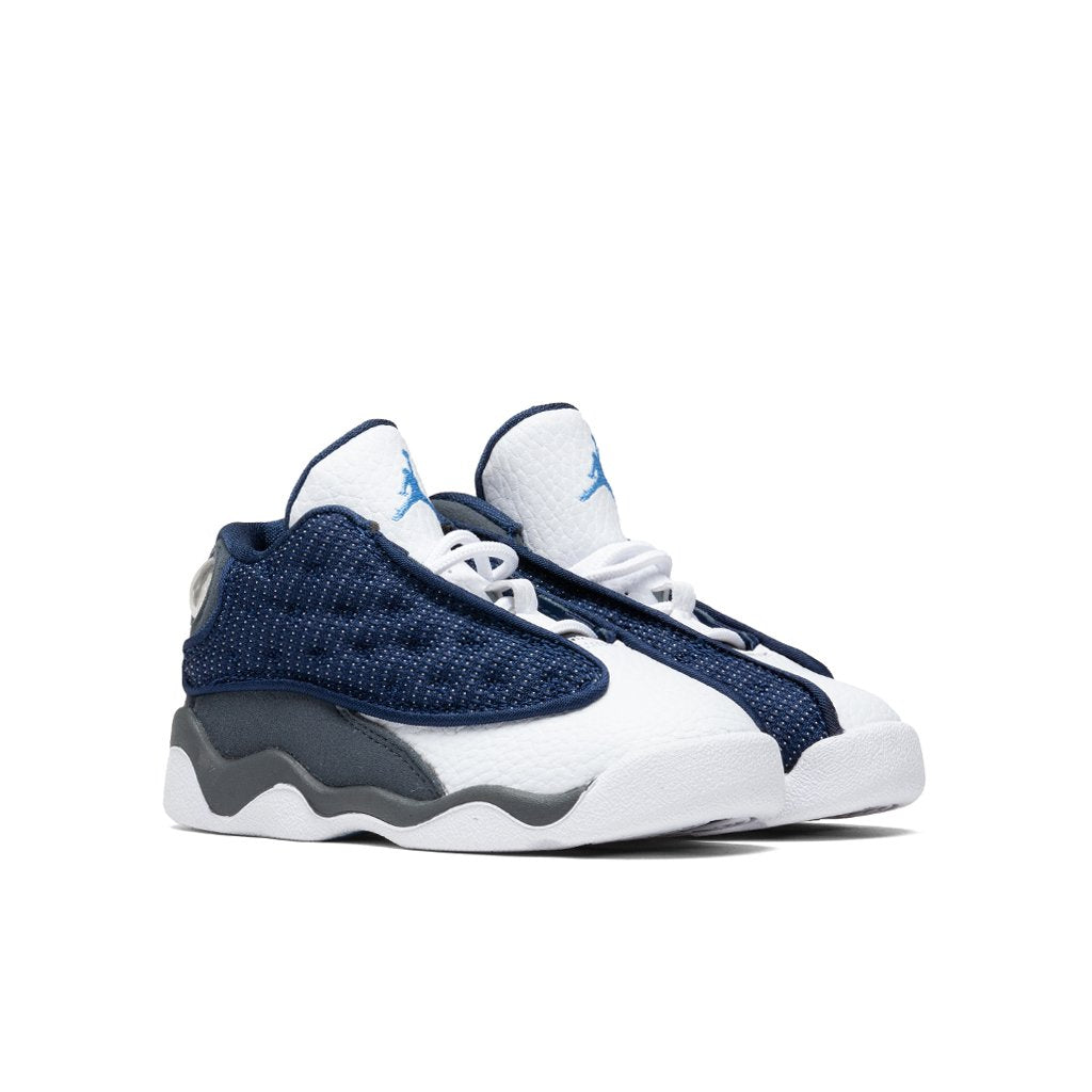Air Jordan 13 Retro (TD) "Flint Grey" - Navy/University Blue