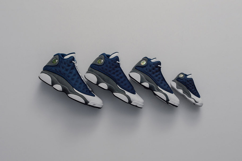 Air Jordan 13 Retro (TD) "Flint Grey" - Navy/University Blue
