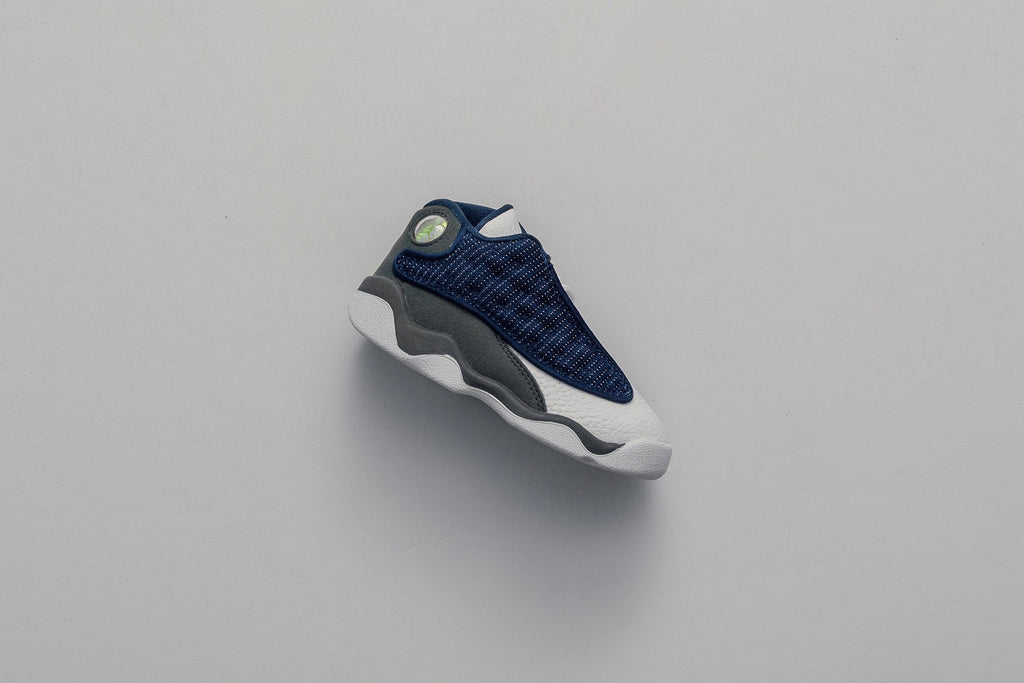 Air Jordan 13 Retro (TD) "Flint Grey" - Navy/University Blue