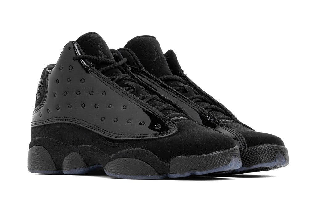 Air Jordan 13 Retro Youth "Cap and Gown" - Black/Black