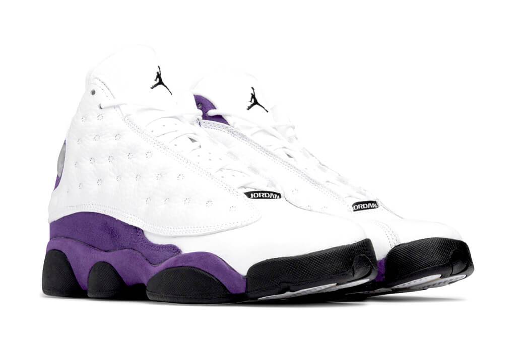 Air Jordan 13 Retro Youth - White/Black/Court Purple/University Gold