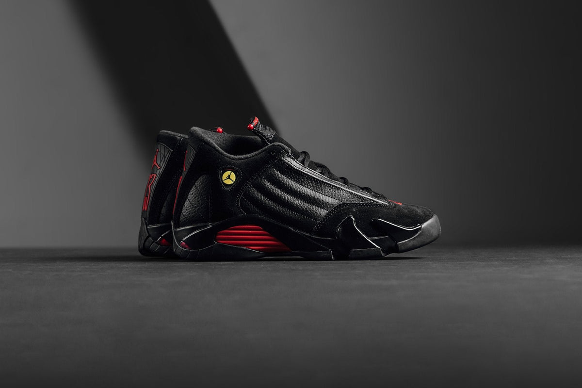 Air Jordan 14 Retro 'Last Shot' Youth - Black/Varsity Red
