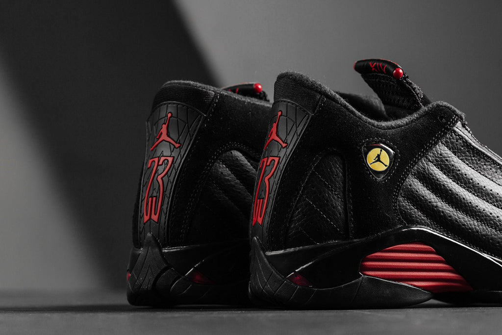 Air Jordan 14 Retro 'Last Shot' Youth - Black/Varsity Red