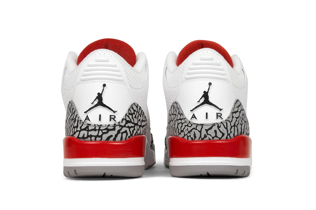 Air Jordan 3 Retro 'Katrina' - White/Fire Red-Cement Grey/Black