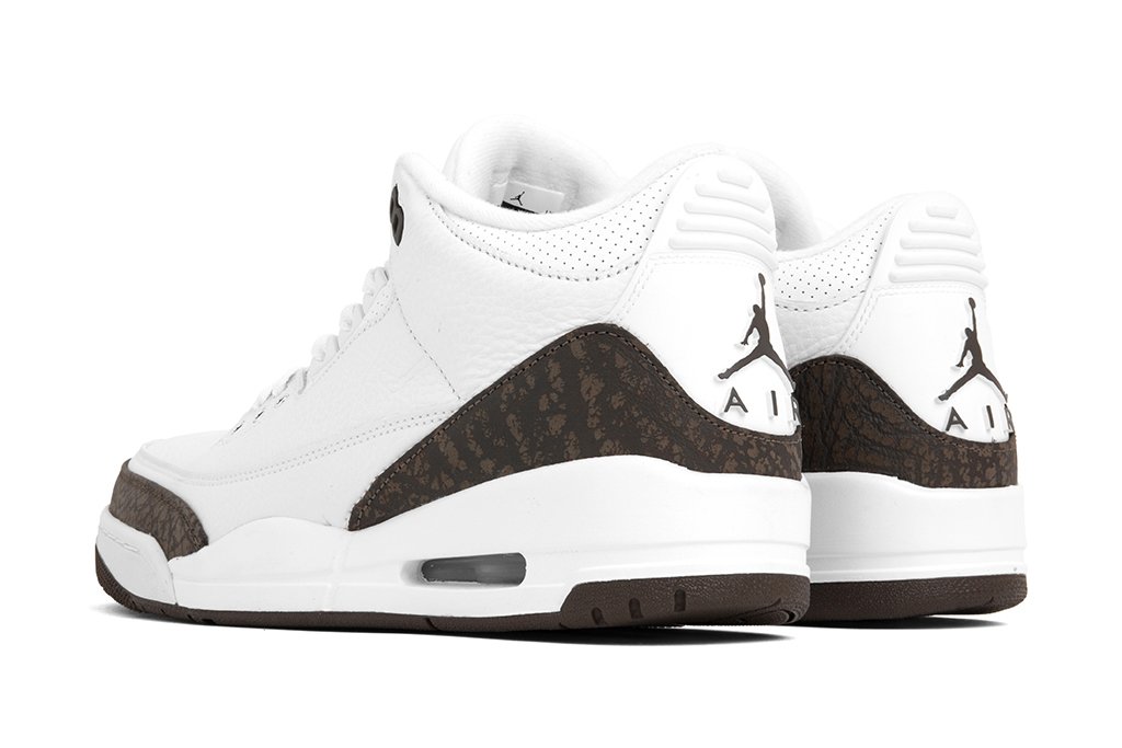 Air Jordan 3 Retro 'Mocha' - White/Chrome/Dark Mocha