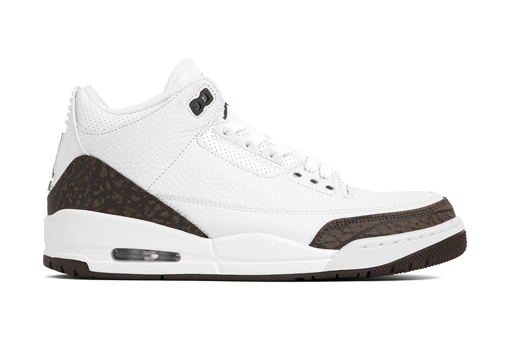 Air Jordan 3 Retro 'Mocha' - White/Chrome/Dark Mocha