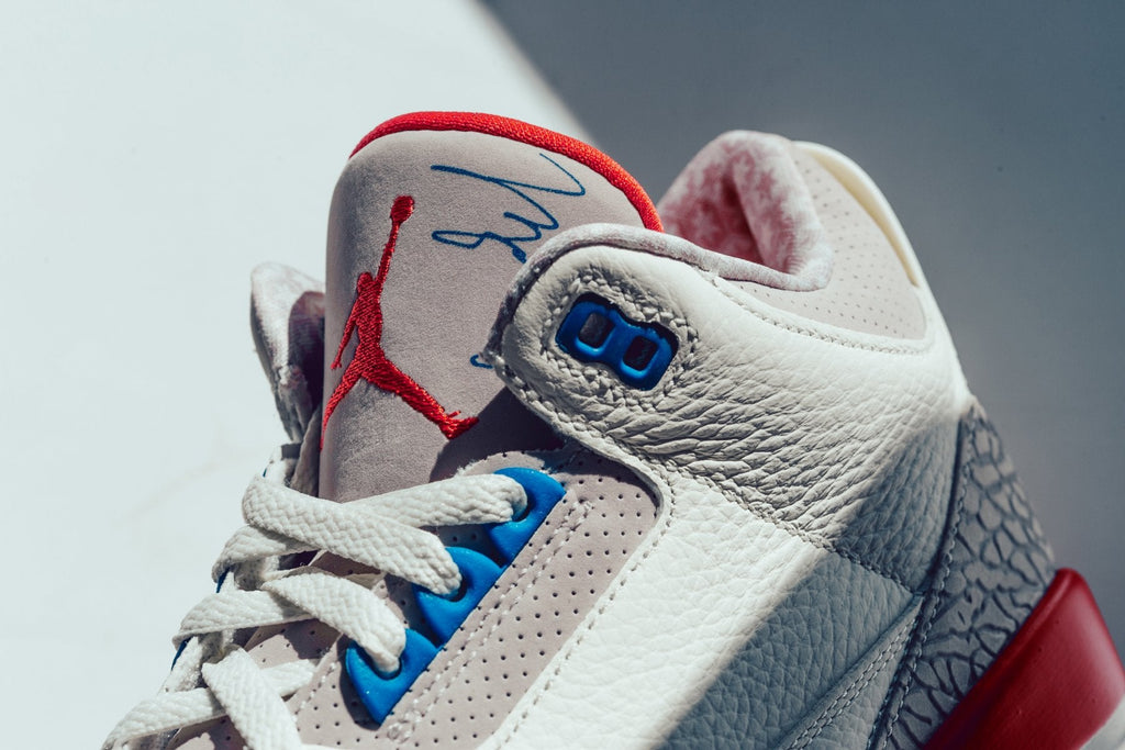 Air 3 Retro (GS) 'Charity Game' - Sail/Sport Royal-Fire Red