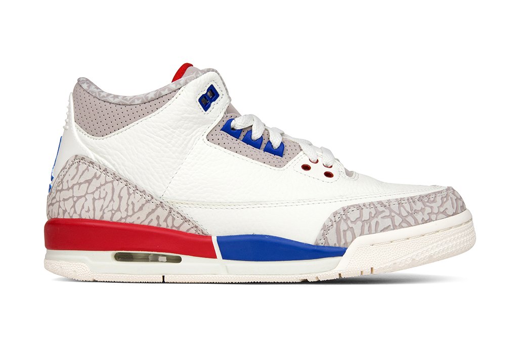 Air 3 Retro (GS) 'Charity Game' - Sail/Sport Royal-Fire Red
