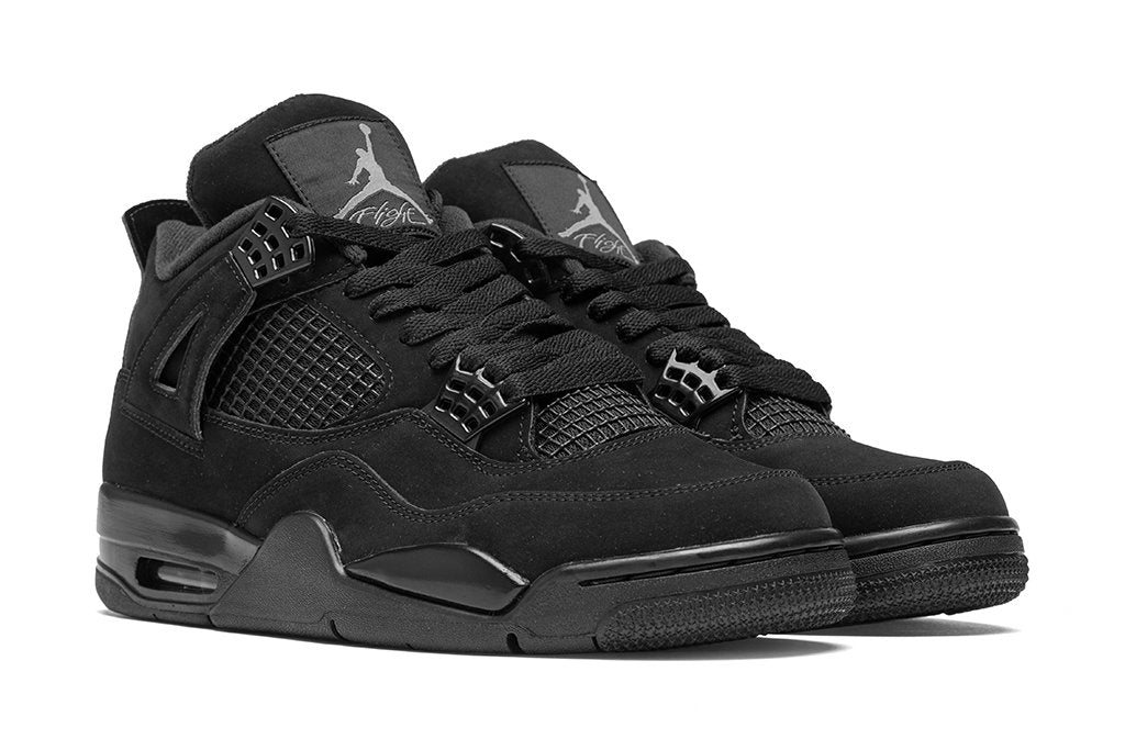 Air Jordan 4 Retro "Black Cat" - Black/Light Graphite