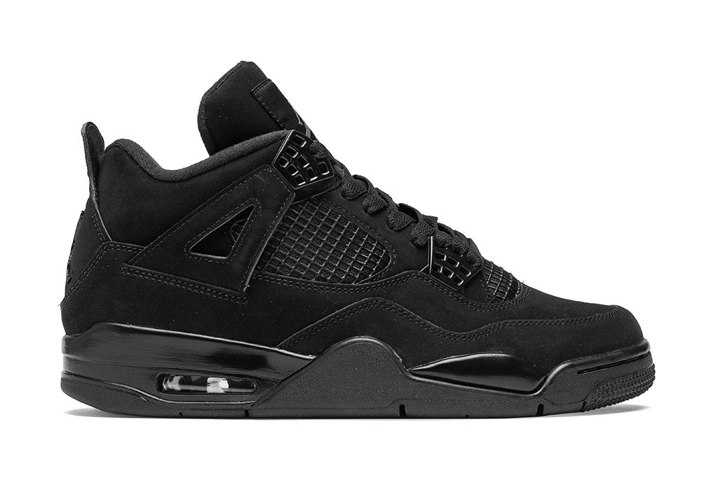 Air Jordan 4 Retro "Black Cat" - Black/Light Graphite