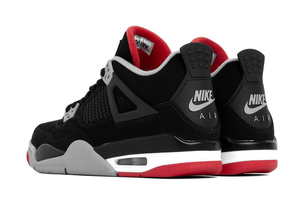 Air Jordan 4 Retro (GS) "Bred" - Black/Fire Red-Cement Grey