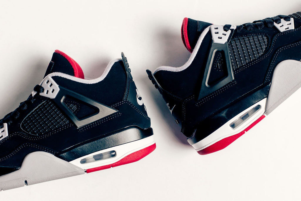 Air Jordan 4 Retro (GS) "Bred" - Black/Fire Red-Cement Grey