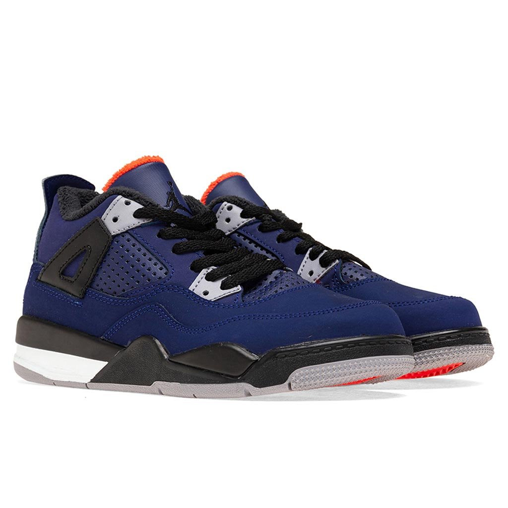 Air Jordan 4 Retro (PS) "Loyal Blue" - Loyal Blue/Black/Habanero Red
