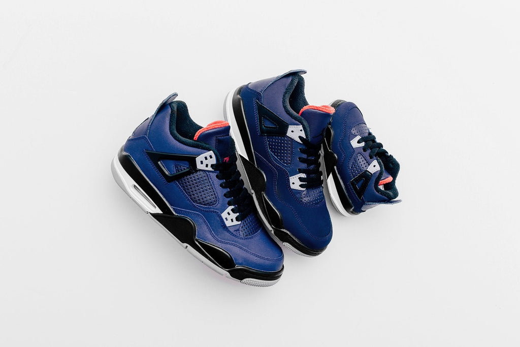 Air Jordan 4 Retro (PS) "Loyal Blue" - Loyal Blue/Black/Habanero Red