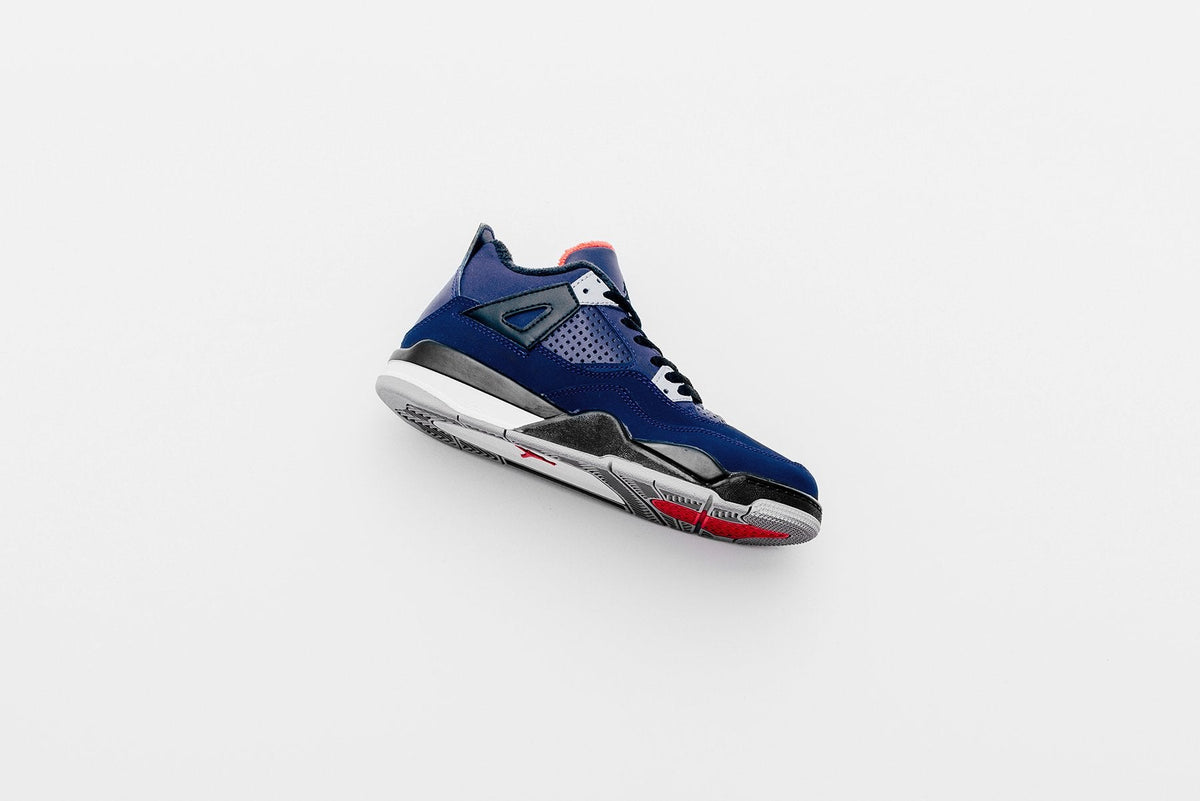 Air Jordan 4 Retro (PS) "Loyal Blue" - Loyal Blue/Black/Habanero Red