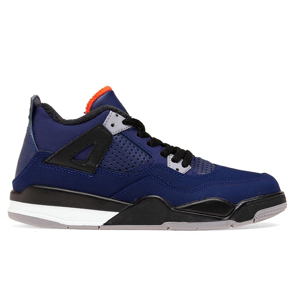 Air Jordan 4 Retro (PS) "Loyal Blue" - Loyal Blue/Black/Habanero Red