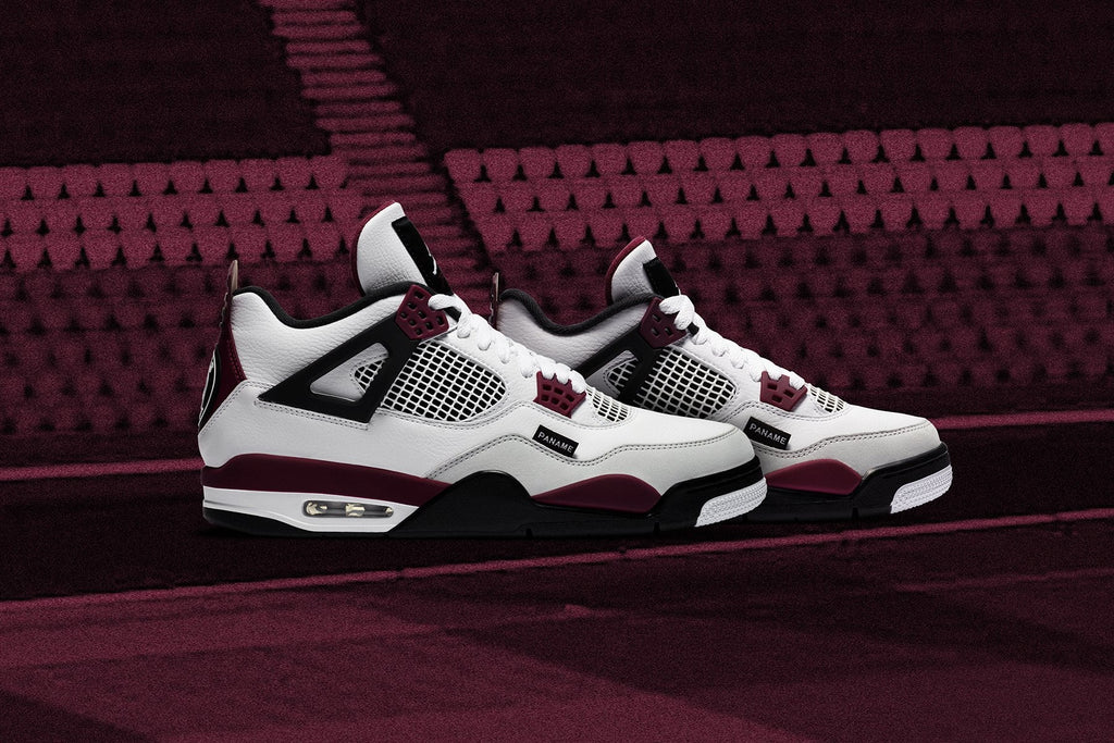 Air Jordan 4 Retro PSG (GS) - White/Bordeaux