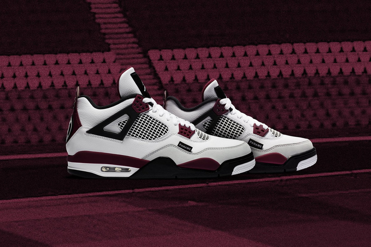 Air Jordan 4 Retro PSG (GS) - White/Bordeaux