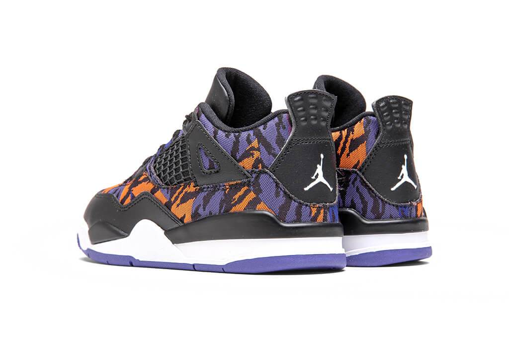 Air Jordan 4 Retro SE (TD) - Black/White/Rush Violet/Racer Blue