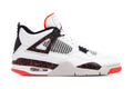 Air Jordan 4 Retro - White/Bright Crimson