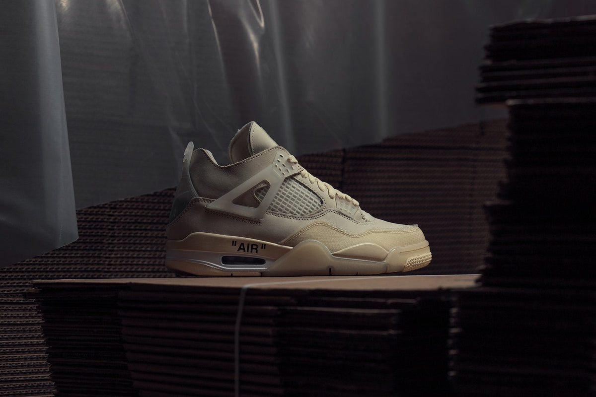 Air Jordan 4 Retro Women's x Off-White - Sail/Sail