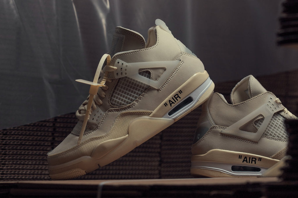 Air Jordan 4 Retro Women's x Off-White - Sail/Sail