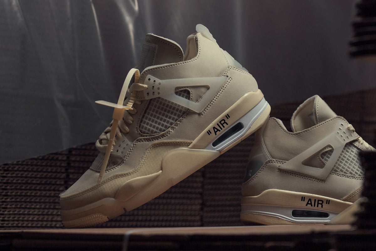 Air Jordan 4 Retro Women's x Off-White - Sail/Sail