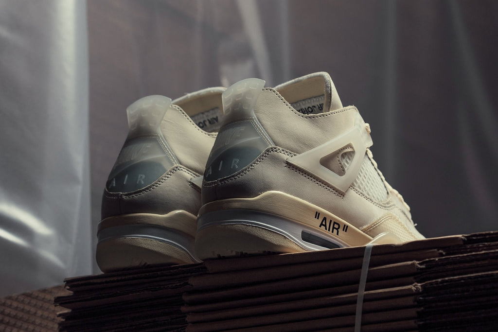 Air Jordan 4 Retro Women's x Off-White - Sail/Sail