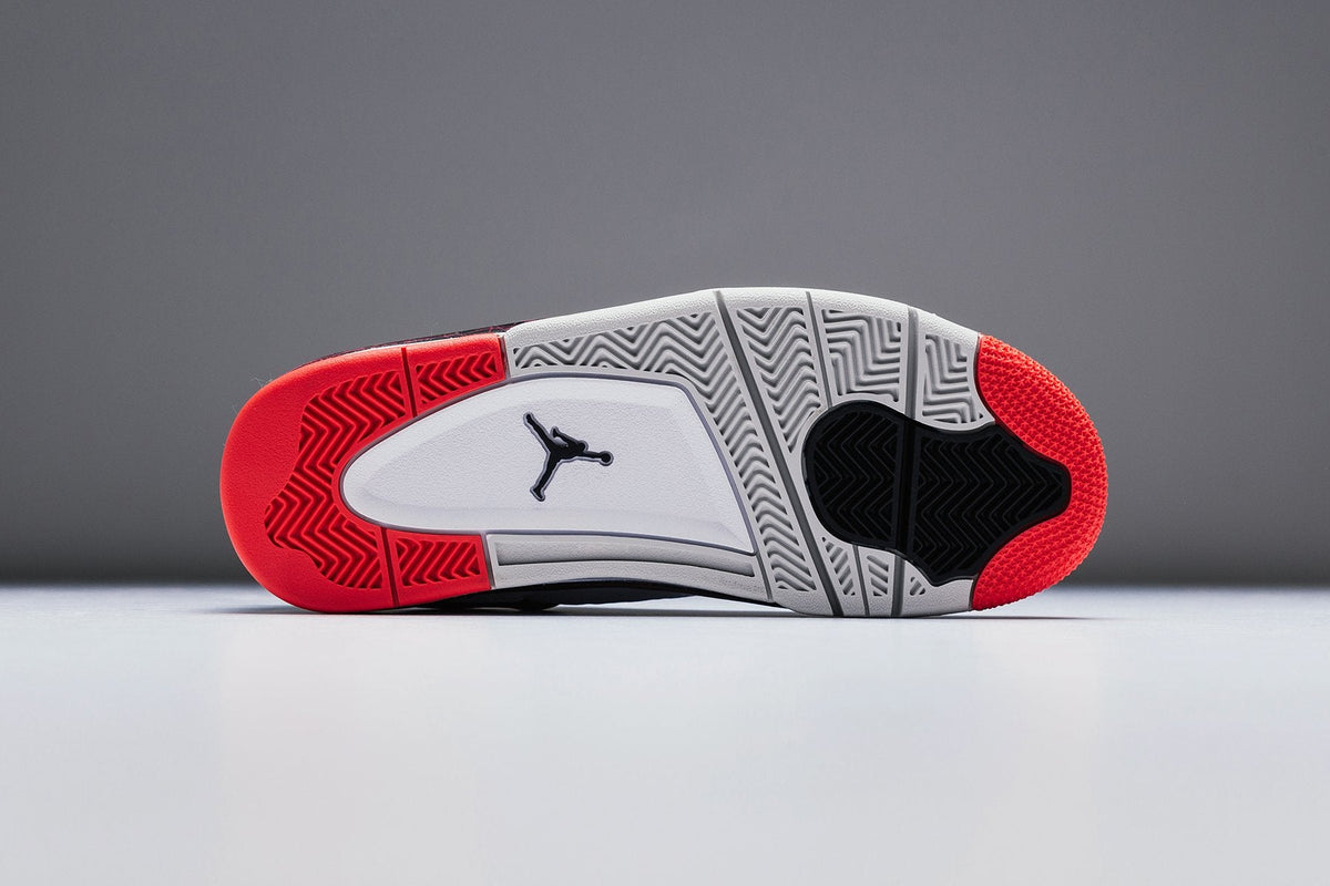 Air Jordan 4 Retro (GS) - White/Bright Crimson